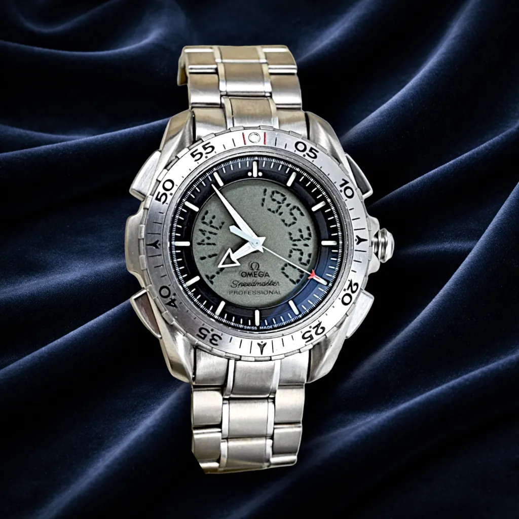 Omega Speedmaster X-33 Gen 2 digital-analog titanium watch chosen by NASA for Artemis II astronauts.