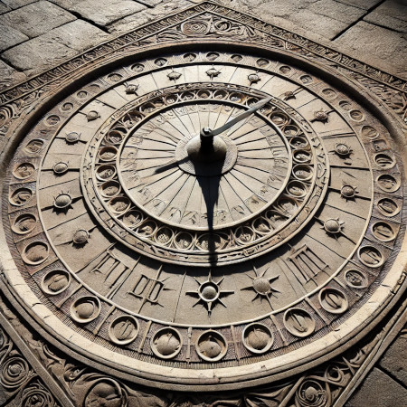 Ancient Shadow Clock - Early Timekeeping Device Based on Sun's Shadow