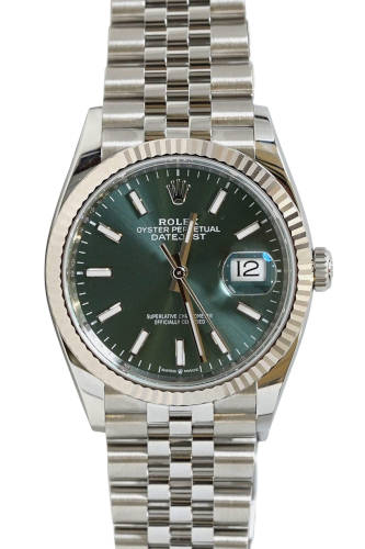 Rolex Datejust 36 with fluted bezel and Jubilee bracelet in stainless steel