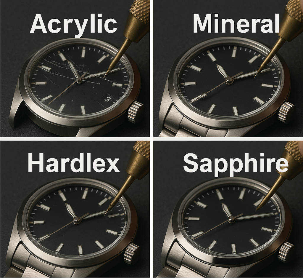 Watch Glass Types Guide: Acrylic, Mineral, Sapphire & More Explained